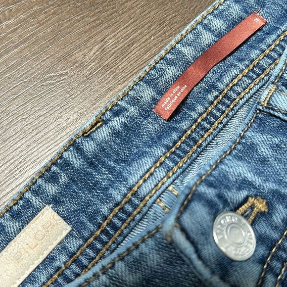 Anthropologie Pilcro Slim Boyfriend Patchwork Ankle Jeans Size 26 - Picture 11 of 13